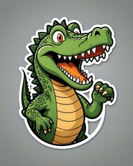Obraz premium Crocodile sticker