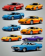 set of cars