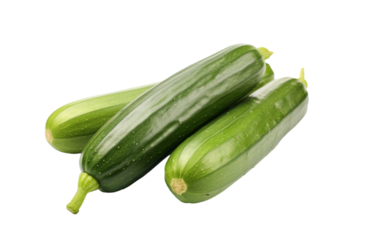 The Synchronized Cucumbers on a White or Clear Surface PNG Transparent Background.