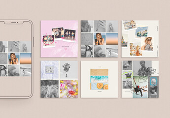 Social Media Moodboard Layouts