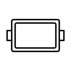 Food tray line icon