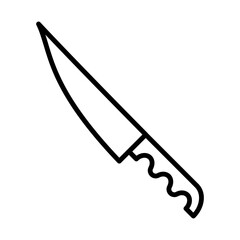 Chefs knife line icon