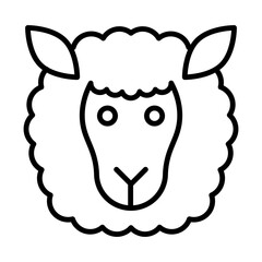 Lamb line icon