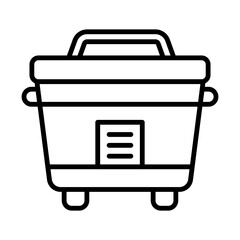 Rice cooker line icon