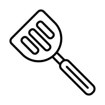 recommend clip art: Spatula line icon