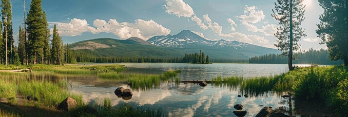 Outdoors Adventure at Sparks Lake: Cascade Mountains, Forests and Lakes