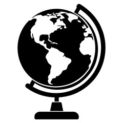 Geographical globe icon vector illustration