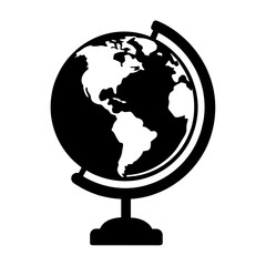 Geographical globe icon vector illustration