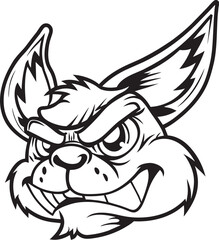 angry bunny cartoon character