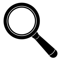 Magnifying glass icon illustration