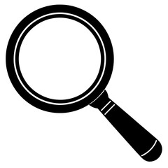 Magnifying glass icon illustration