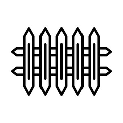 Fence line icon