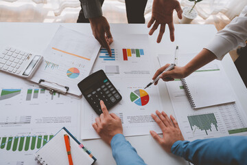 Analyzing Results Accountants, business people, or financial experts analyze, calculate, and graph business reports. and financial charts, stock market, real estate of the company.