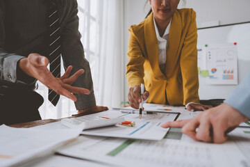 The meeting featured the Asian Men Finance Executive business team discussing the meeting to plan...