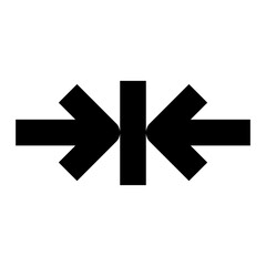 arrow compress horizontal line icon for ui website and application