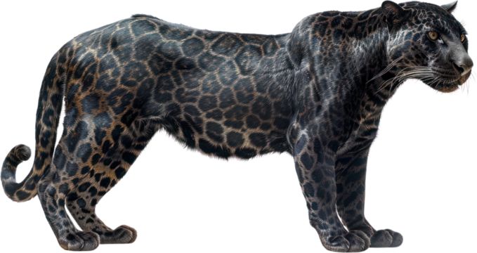 Full body shot of a Leopard , Generative Ai