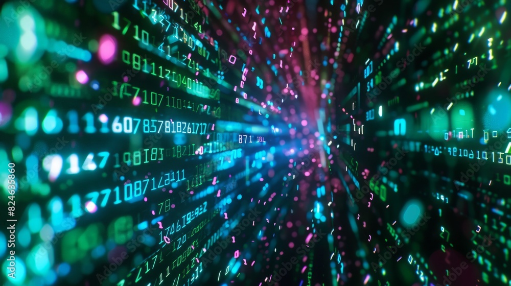 Poster dynamic 3d matrix visualization with bursts of streaming numerical data