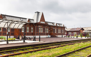 The building of the historical Port Baikal railway station is a tourist attraction of the...