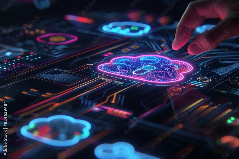 Poster secure data network in digital cloud environment