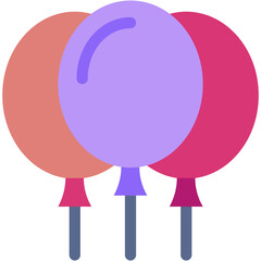 Vector Icon balloons, party, birthday, surprise, birthday and party