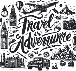 Travel  Adventure Vector Illustration 