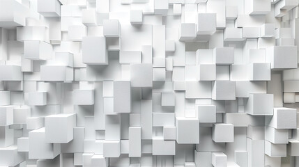 White Wall Covered With Cubes for Sale