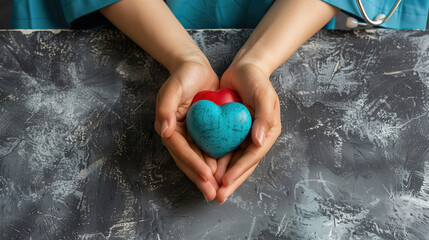 Person Holding Heart In Hands