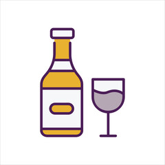 Champagne vector icon