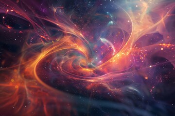 Artistic Representation of Plasma Waves in Outer Space
