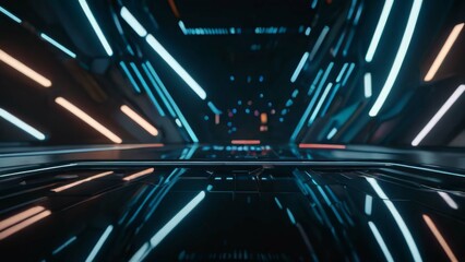 futuristic abstract background with neon light