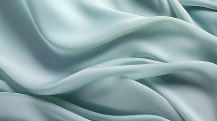 Obraz premium green blue cloth texture with folds, aesthetic neutral background