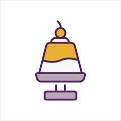 Pudding vector icon