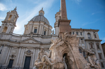 Piazza Navona is the most famous landmark in Rome, Rome, Italy