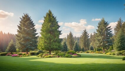 golf course in the morning