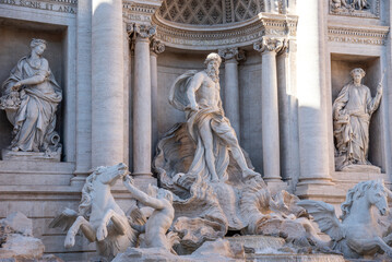 Trevi Fountain is the most famous landmark in Rome, Rome, Italy