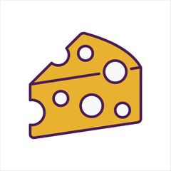 Cheese vector icon