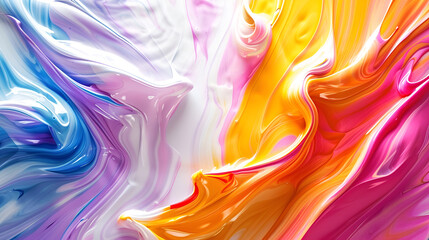A vibrant and dynamic wave of colorful smoke on a high-resolution clean colorfull  background
