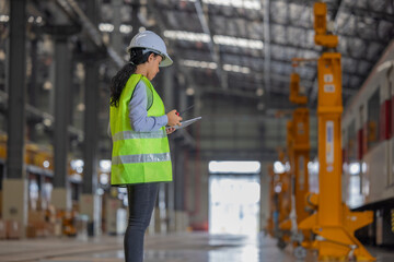 A locomotive engineer manager trains staff, coordinates teams, dispatches work orders and schedules