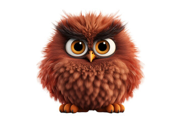 Naklejka premium Enchanted Frog Posing With Enormous Eyes on a White or Clear Surface PNG Transparent Background.