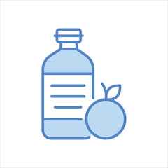 Obraz premium Juice Bottle vector icon