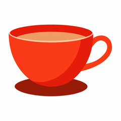 Tea with cup vector illustration 