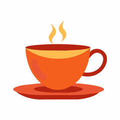 Tea with cup vector illustration 