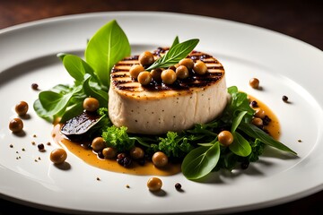 Foie gras. French high-quality, fatty goose liver, ai generative