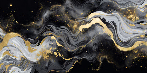 Abstract art dark paint background with liquid fluid grunge texture. Abstract silk luxury background with elegant golden line elements luxury liquid wallpaper pastel gradient background with golden.
