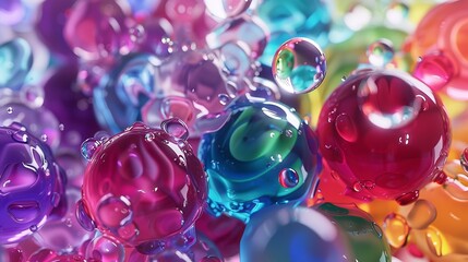Mixing Liquid Colors 8K Transparent Photorealistic

