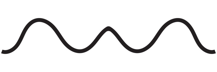 dark curve line.  isolated on white background. vector illustration. EPS 10