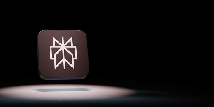 Perplexity App Icon Spotlighted on Black Background