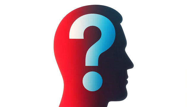 recommend clip art: Silhouette of a Head with a Large Question Mark Inside
                    
                    