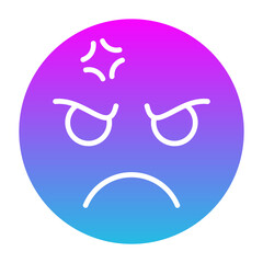 Obraz premium Angry Icon