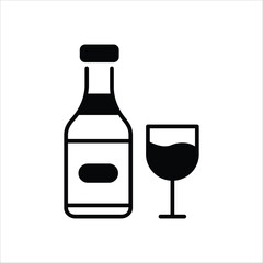 Champagne vector icon